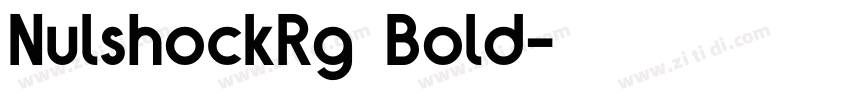 NulshockRg  Bold字体转换
